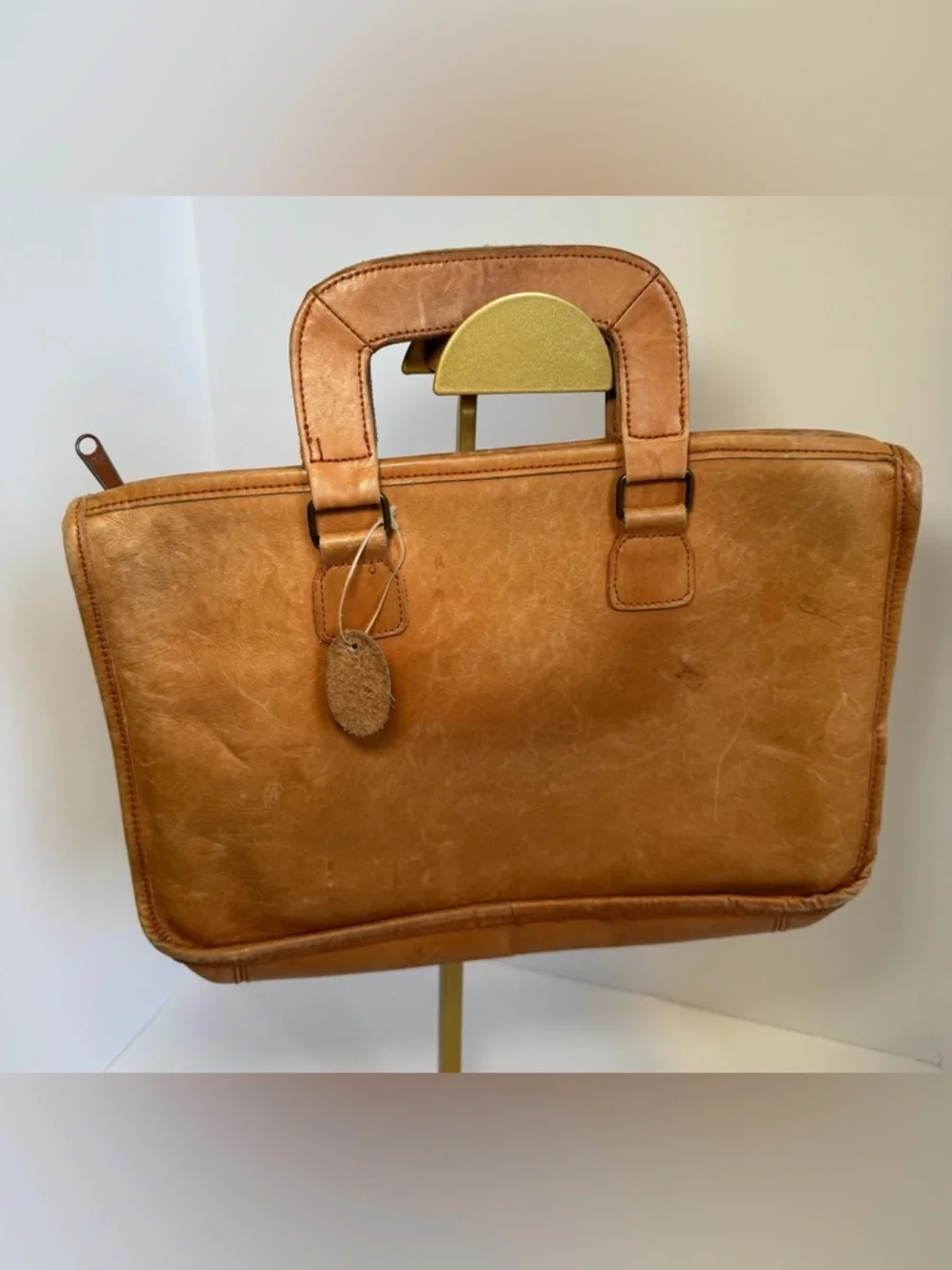 Magid vintage leather briefcase